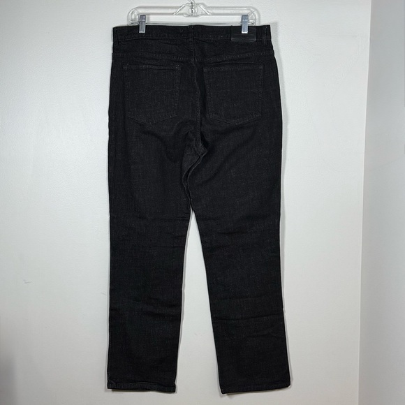 Lauren Jeans Co Ralph Lauren Womens Classic Straight Jeans Size 14 Black Casual - Picture 2 of 8